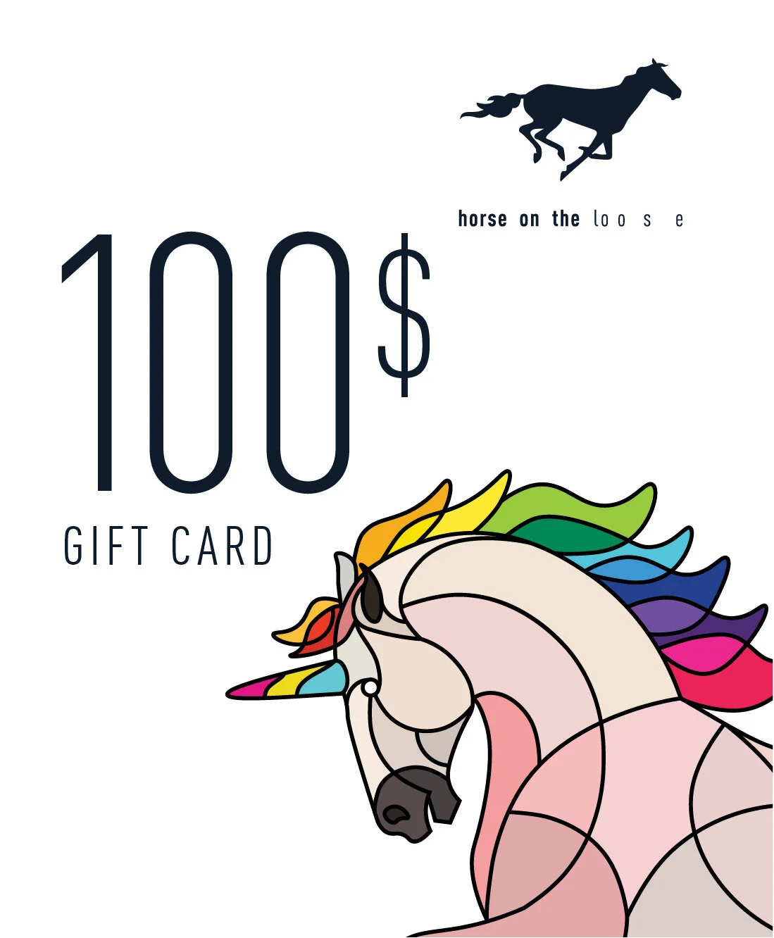 Gift Cards for Horse Friends — horse on the loo s e